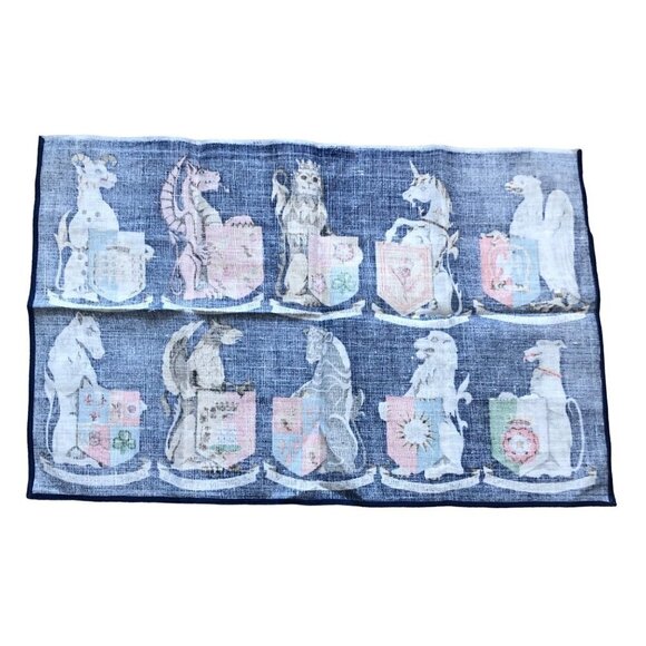 Vintage‎ Ulster Irish Linen Tea Towel Wall Art Crests THE QUEEN BEASTS New - Picture 11 of 11